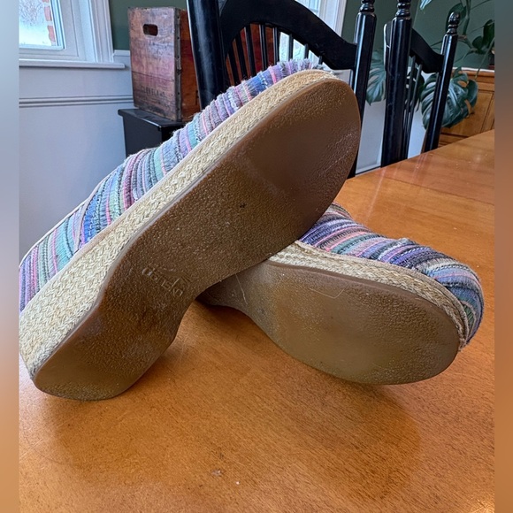 Dansko Colorful Striped Espadrille Flats - Picture 5 of 5